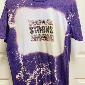 Purple bleached T-shirt